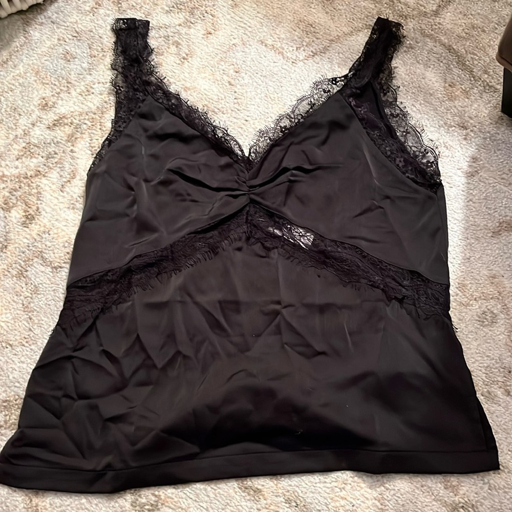 Black Lace Tank Top